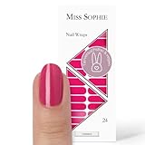 Miss Sophie Pellicola per unghie - "Cranberry", Tinta unita, Rosso, Nail Wraps -24 pellicole per unghie autoadesive ultrasottili a lunga durata