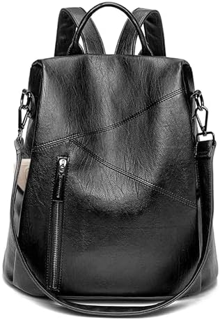 Mochila mujer en PU, mochila tipo saco suave, bandolera y bolso d...