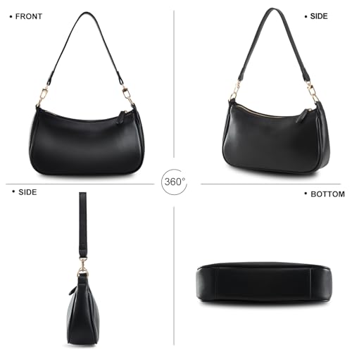 Small Cresent Shoulder Bags Crossbody Purses for Women Vegan Leather Handbag Clutch Hobo Purse4
