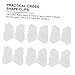 DOITOOL Cross Fixing Carton Clip 10pcs Clamps for Desk Divider Spreader Clamp Set