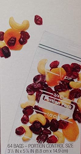 Portion Control Snack Bags (BPA free) ~ 3 1/2" x 5 7/8" ~ (64 bags x 2 = 128 bags) image 4
