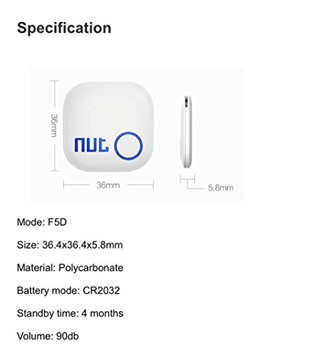 KKmoon 2 Smart Tracker Mini Finder Wireless BT Tag Tracker Lembrete de rastreamento de alarme anti-p