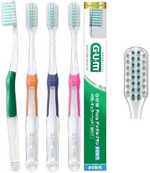 GUM PROS Gum Proz Dental Brush #4WR 4 Row Regular Head x 1 Sunstar Dental Clinic Exclusive