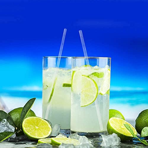 Disposable Drinking Straws By Wow Plastic 250 Pack Of Plastic Straws Clear Drinking Straws For Hot And Cold Beverages – Premium Straw – 7 ¾-Inch Long Straws For Restaurant And Home Use, Clear White #TOP1