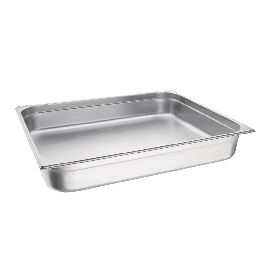Vogue K804 acero inoxidable 2/1 Gastronorm Pan, 100 mm