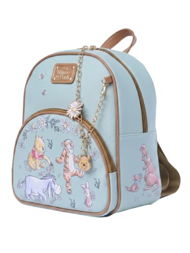 Disney Winnie the Pooh Eeyore Mini Backpack Handbag Shoulder Bag Blue-Green