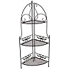 PrimoLiving Metall Garten Regal Pflanzen Blumen Eckregal aus Metall