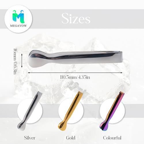 3 Pcs Mini Ice Tongs, Stainless Steel Small Sugar Sweet Tong for Pick Mix, for Kitchen Appetizers Serving Food Wedding Party Coffee Bar Family Restaurant Supplies - Image 3