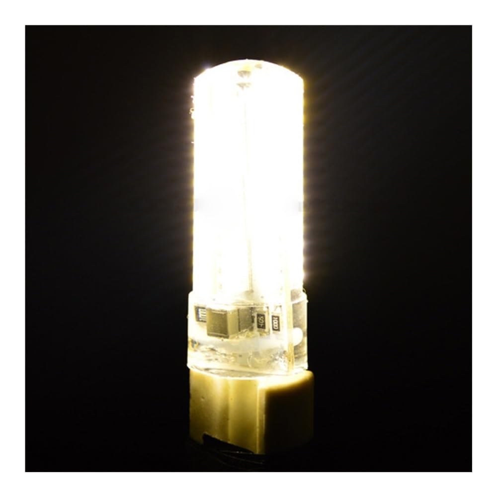 fengyan Casa bombillas, Paquete de 20 bombillas LED pequeñas de maíz AC220V E14 5W 72LED-2835SMD bombilla LED de atenuación Familiar Lámpara(Warm white)