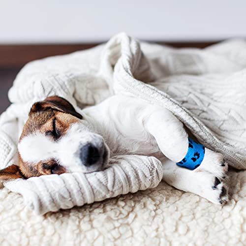 SIGANDG Selbstklebende Bandagen Atmungsaktive Elastische Bandagen für Haustiere Fellschützende Verbandsbandagen Leicht Zu Reißen (5cm Breite)（4er-Pack）