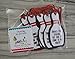 Bowling Pin Party Favor Gift Tags - Set of 12