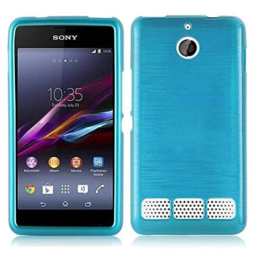 Cadorabo Cover In Silicone TPU Per Sony Xperia E1 - Grigio Metallizzato - Sottile E Antiurto