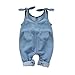 Enfant en Bas âge bébé garçon Filles Tenue Denim sans Manches Barboteuse Combinaison Nouveau-né Jeans Salopette