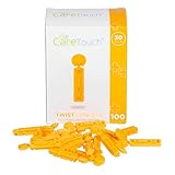Care Touch CTLAN10030 Twist Top Lancets 30 Gauge, 100 Lancets, Shape, (Pack of 100)