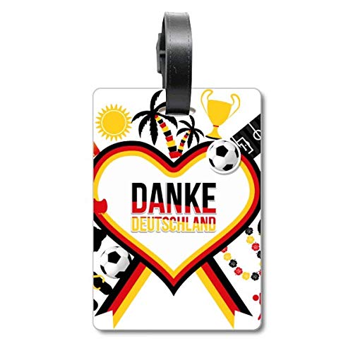 Étiquette de valise drapeau Allemagne en PVC souple pour bagage cabine