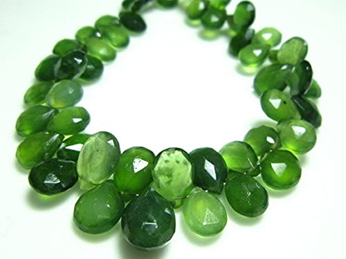 Serpentine facettée poire en fil de 17cm, pierres précieuses de qualité supérieure pour bijoux