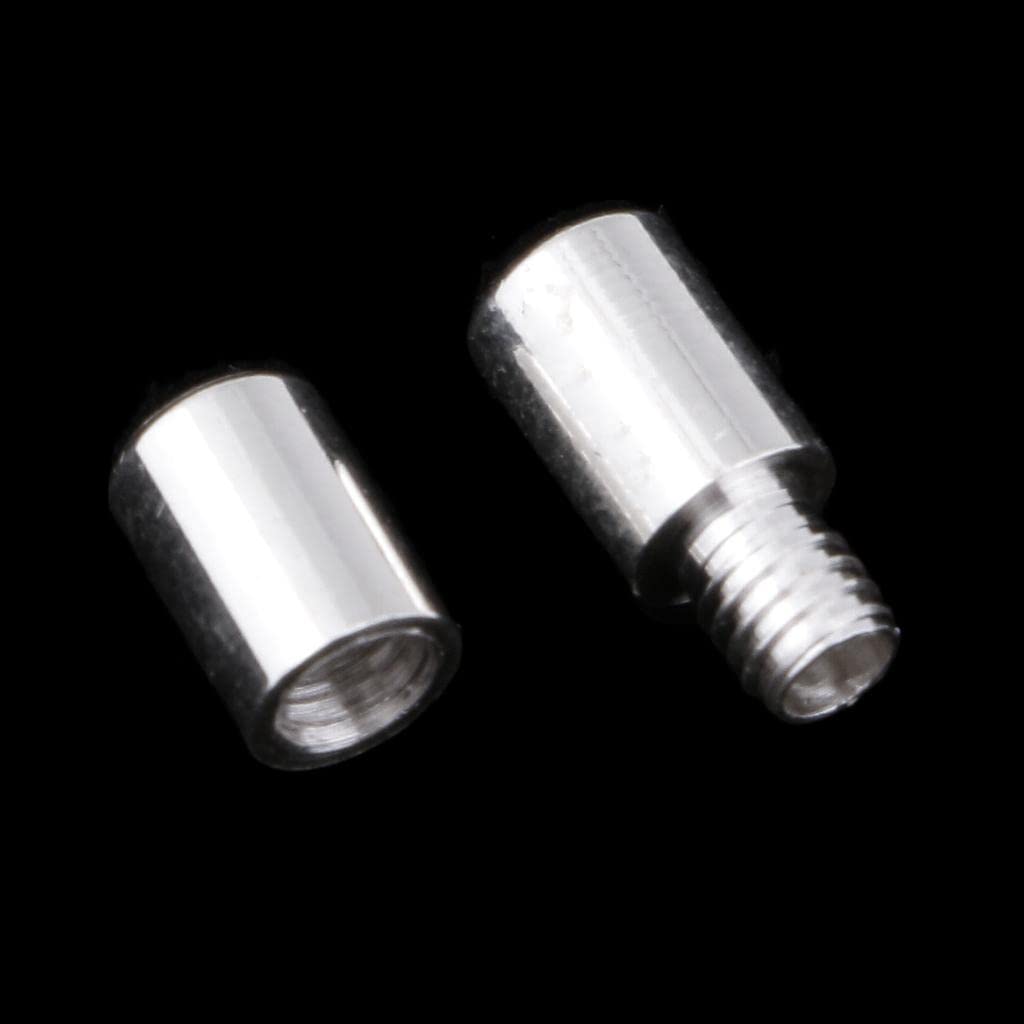 10 zestaw 925 srebro wysokiej próby śruba biżuteria klamra zapięcie tworzenie biżuterii znalezienie 10x4mm