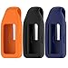 LOKEKE Compatible with Huawei Band 10 Silicone Hanging Buckle, Silicone Protective Case Cover with Steel Clip Compatible with Huawei Band 10/9 / 8(Black)