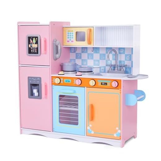 Realistic Wooden Kids Kitchen Set