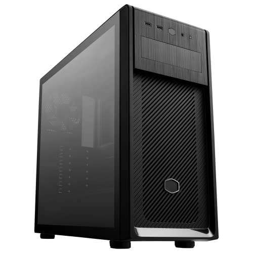 Cooler Master Elite 500 with ODD, Large Filtered Intakes Front Panel, Tempered Glass Side Panel, and a Breathable PSU Shroud