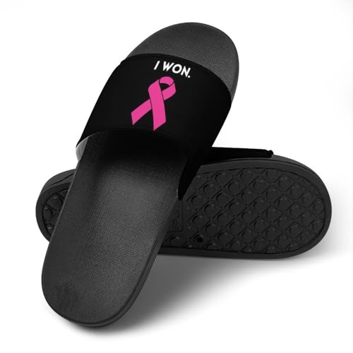 Survivor Breast Cancer Awareness House Sandals Non-Slip Bathroom Slippers Beach Summer Shoes for Men Women4