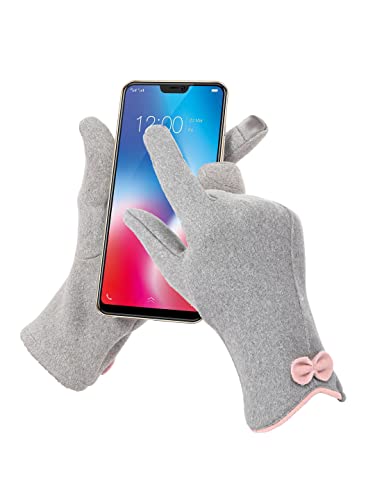 Image of FabSeasons Slim warm Winter Gloves For Women, with velvet lining inside for cold weather, Touchscreen enabled index finger, also ensures a Smooth Driving /Riding Experience