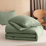 Sleeptime Bettdecke - Grün - 135 x 200 - Waschbare Bettdecke - Mit Kissenbezug - 4 Jahreszeiten - Anti-Allergene Steppdecke