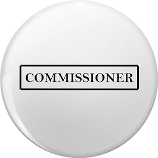 Commissioner Pin Lapel Pin Brooch Steel Pins Badge 0.75"