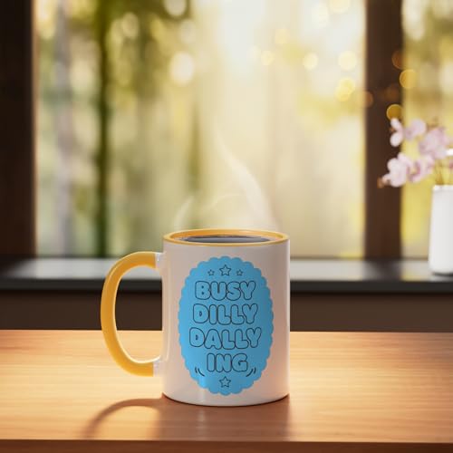 Taza de cerámica con frase retro divertida 11 oz miniatura 3