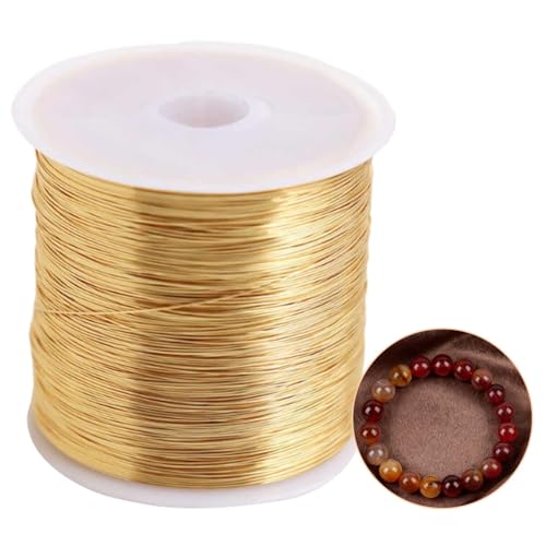 Alloy Copper Craft Wire 28 Gauge 0.3mm 328 Feet/100m Tarnish Resistant Raw Materials Good Color Retention KC Gold for Jewellery Making Gardening Stakes and Beading Wrapping Wire Kit