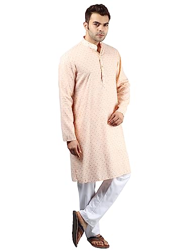 Image of Uri and MacKenzie Mens Cotton Woven Casual Kurta Pajama set
