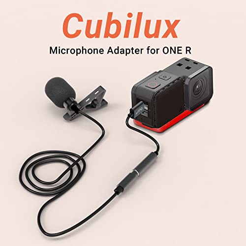 Adaptador de micrófono Cubilux UCM-RBK2 convertidor USB tipo C a TRRS MIC Insta360 2