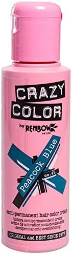 2x Crazy Color Semi-Permanent Hair Dye 2x 100ml (Capri Blue)