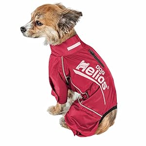 Dog helios ® hurricanine waterproof and reflective full body dog coat  pet jacket features heat retention and blackshark technology  this dog jacket features adjustable sleeves and waist   cucciolini doodles