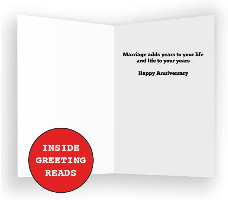 Miniatura 2 de Wright Home & Gift Tarjetas de felicitación de feliz aniversario para marido o esposa, juego de 2 unidades + 2 sobres (5 x 7)