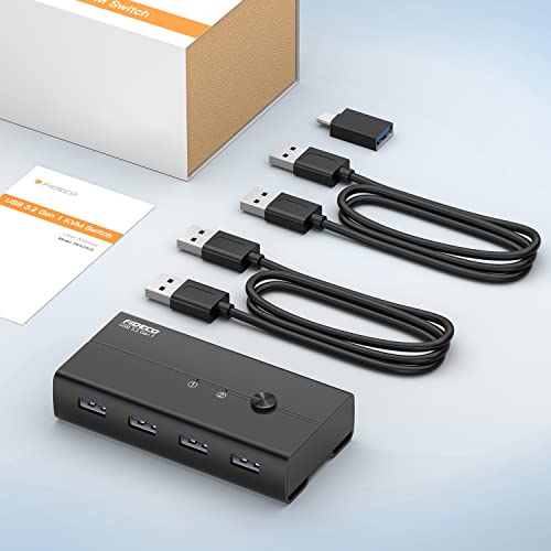 FIDECO KM Switch, Alluminio Switch USB 3.2 Gen 1