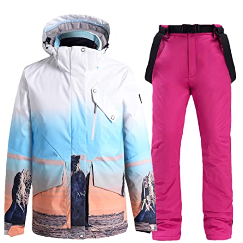 Disimlarl Varma is- och snökläder för män eller kvinnor skidjacka kostymjacka, Jacka byxa stil 25, S