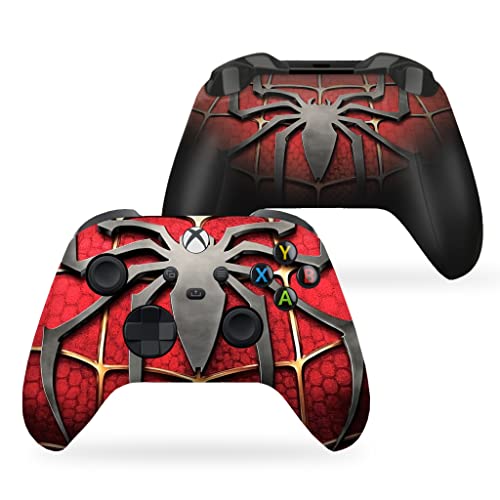 DreamController Spider-Man Red Custom X-box Controller Wireless compatible with X-box One/X-box Series X/S Proudly Customized in USA with Permanent HYDRO-DIP Printing(NOT JUST A SKIN) (MODDED)