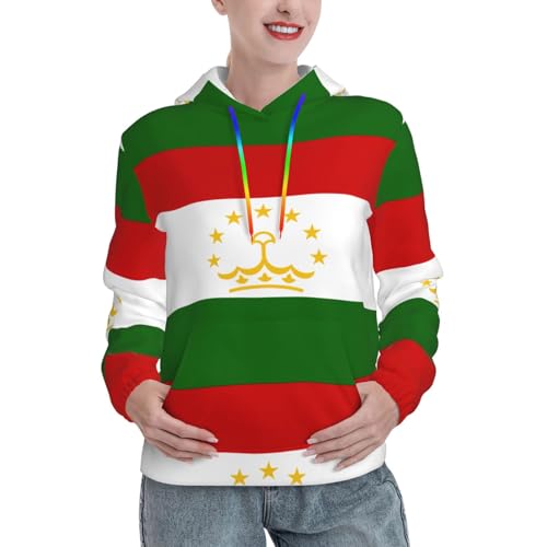 Sweat à capuche Tadjikistan femme pull confortable printemps