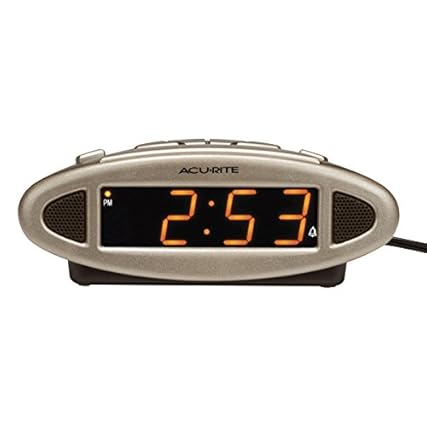 Acu Rite 13027 A Intelli Time Digital Alarm Clock,Black product photo