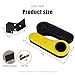 NOKINS Golf Cart Diamond Flip Armrest with Cup Holder, No Drilling Required, Golf Cart Folding Hinged Armrest, Inward Mount, for Club Car EzGo Yamaha Back Seat Kit (Diamond Yellow&Black)