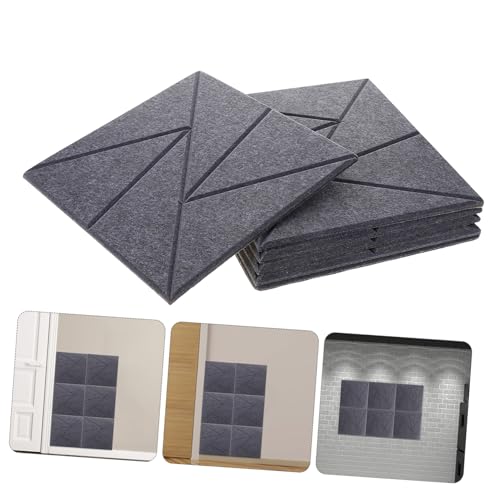 Levemolo 6pcs Paneles de Aislamiento Acústico Autoadhesivos para Estudios, Salas de Juegos y Oficinas, Reducción de Ruido, Fácil Instalación miniatura 7