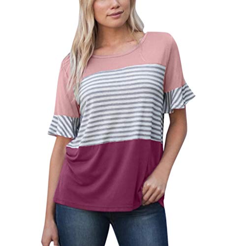 EHSIJAI Camisetas de maternidad de manga...