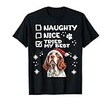 Photo Gallery carino irlandese rosso e bianco setter cane natale naughty nice maglietta Photo Gallery carino irlandese rosso e bianco setter cane natale naughty nice maglietta