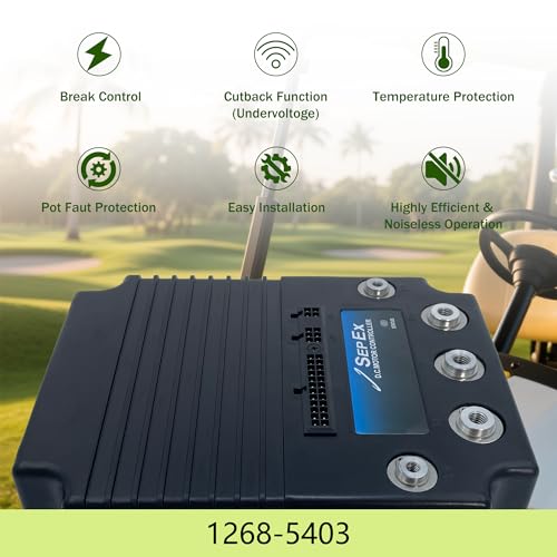 Image of 1268-5403 DC SepEx Motor Speed Controller 36-48V 400A Fits Curtis 1268 DC SepEx Motor Controller EZ-GO Golf Carts Club Car