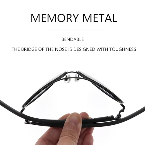 FAA'N 2024 Memory Metal Polarized Aviator Sunglasses for Men Women4