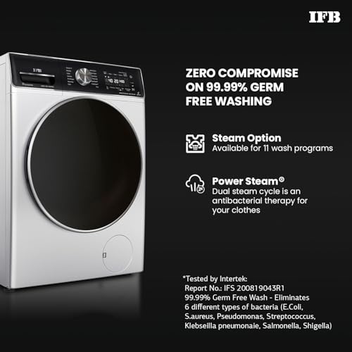 Image of IFB 10 Kg /7 Kg /3 Kg 3-in-1, AI Powered, Fully Automatic Washer Dryer Refresher (IFB Laundrimagic, EXECUTIVE PLUS ZXS, 9 Swirl Wash, Eco Inverter Technology, Rich Silver)