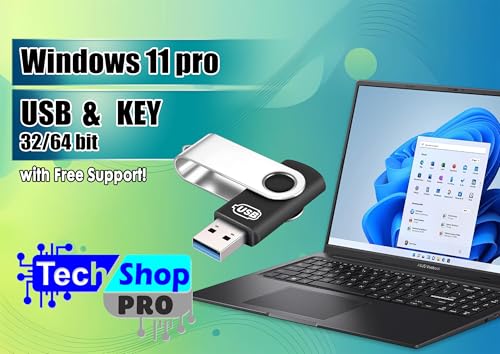 image for Generic Tech-Shop-pro Reinstall USB with key For Windows 11 Pro Versio