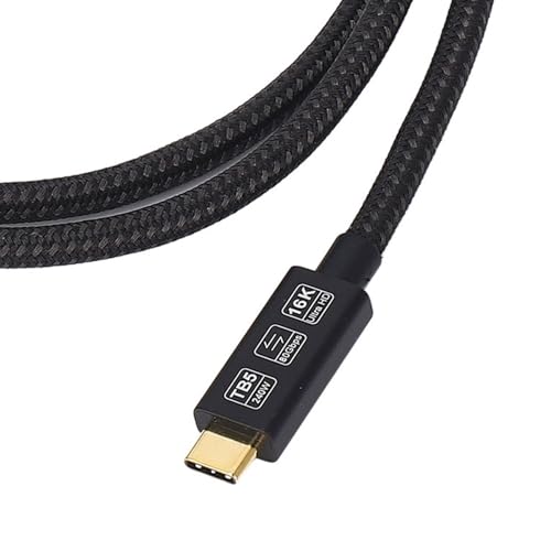 Cable USB 4 de 80 Gbps Tipo C a Tipo C de 3,3 pies para portátiles 7