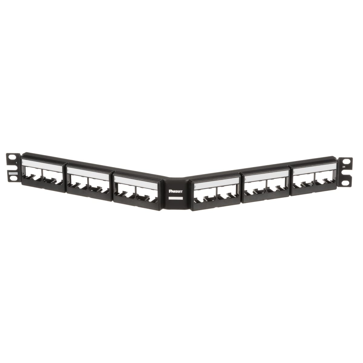 Panduit cppla24wbly Panneau de Brassage – Baie d'entrée (Noir, Acier, 1U)